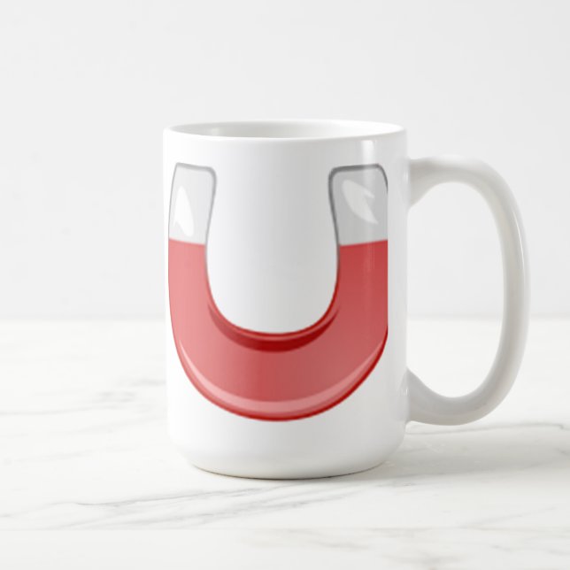 Hufeisenmagnet Kaffeetasse (Rechts)