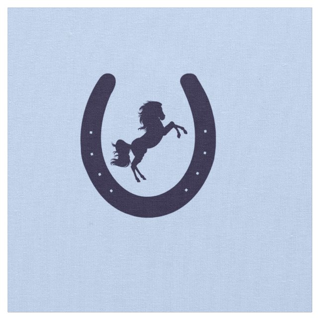 Hufeisenmarine Stoff (Nahaufnahme)