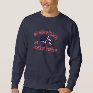 Hufeisennicken schwitzte Shirt-Amerikanische Sweatshirt