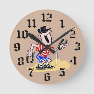 Hufeisennicken-Wanduhr Runde Wanduhr