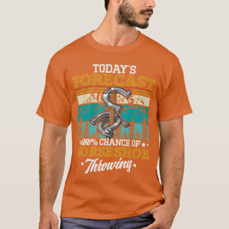 Hufeisenwerfen Spiel Spiel Pitchingossing Junge g T-Shirt