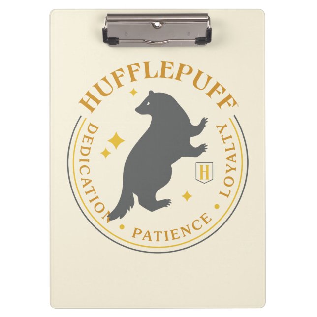 HUFFLEPUFF™ Badger House Pride Abzeichen Klemmbrett (Vorderseite)