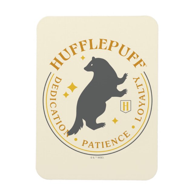 HUFFLEPUFF™ Badger House Pride Abzeichen Magnet (Vertikal)