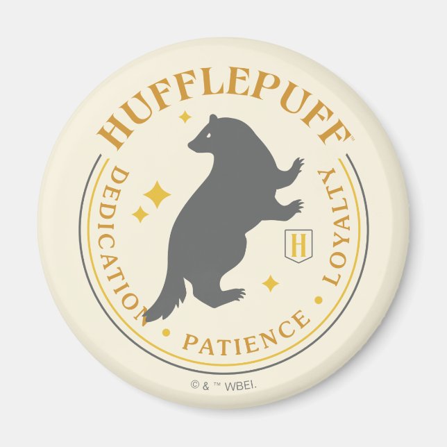 HUFFLEPUFF™ Badger House Pride Abzeichen Magnet (Vorne)