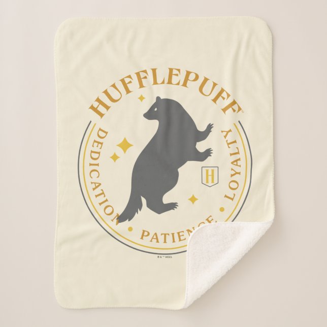 HUFFLEPUFF™ Badger House Pride Abzeichen Sherpadecke (Vorderseite)