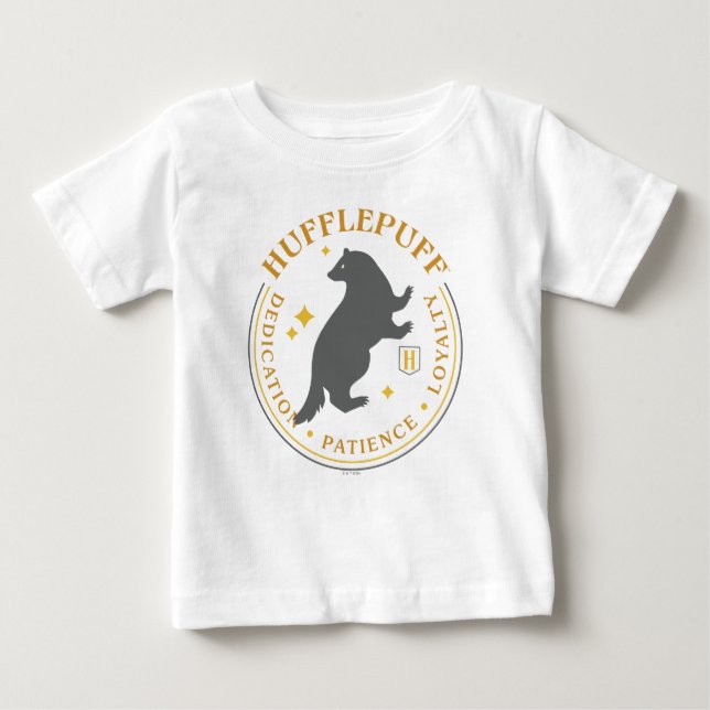 HUFFLEPUFF™ Badger House Pride Badge Baby T-shirt (Vorderseite)