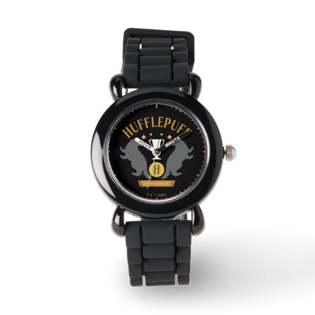 HUFFLEPUFF™ Badger und Cup House Pride Grafik Armbanduhr (Vorderseite)