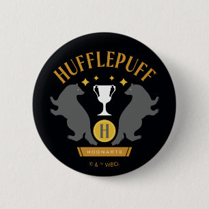 HUFFLEPUFF™ Badger und Cup House Pride Grafik Button