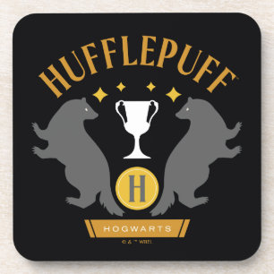 HUFFLEPUFF™ Badger und Cup House Pride Grafik Getränkeuntersetzer