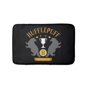 HUFFLEPUFF™ Dachs und Tasse Haus Stolz Grafik Badematte