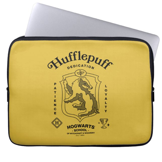 HUFFLEPUFF™ Dedication Patience Loyalty Crest Laptopschutzhülle (Vorderseite)