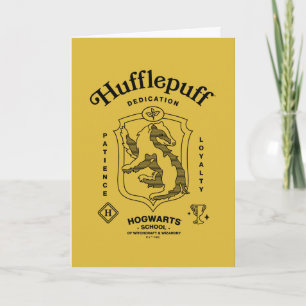 HUFFLEPUFF™ Hingabe Geduld Loyalität Wappen Karte