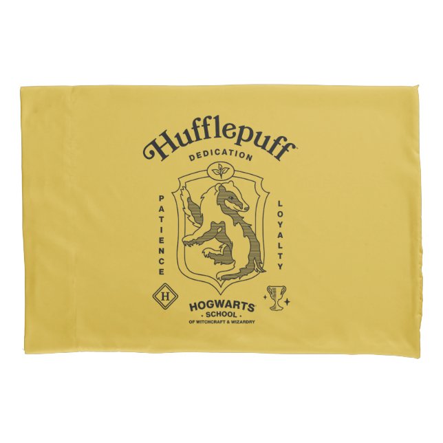 HUFFLEPUFF™ Hingabe Geduld Loyalität Wappen Kissenbezug (Vorderseite)