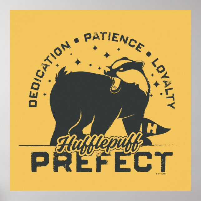 HUFFLEPUFF™ Präfekten-Abzeichen Poster (Vorne)