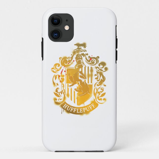 Hufflepuff Wappen - geplättelt Case-Mate iPhone Hülle (Rückseite)