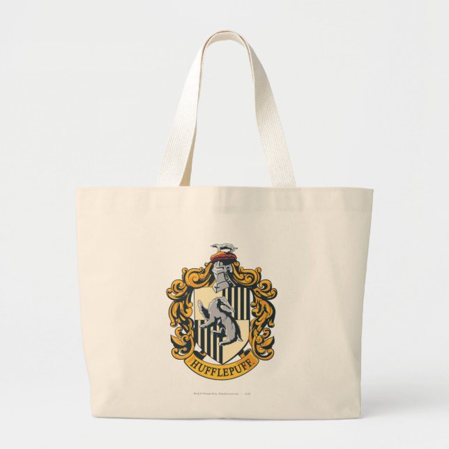 Hufflepuff Wappen Jumbo Stoffbeutel (Vorne)
