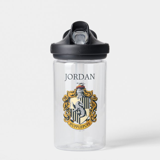 Hufflepuff Wappen | Name hinzufügen Trinkflasche (Vorne)