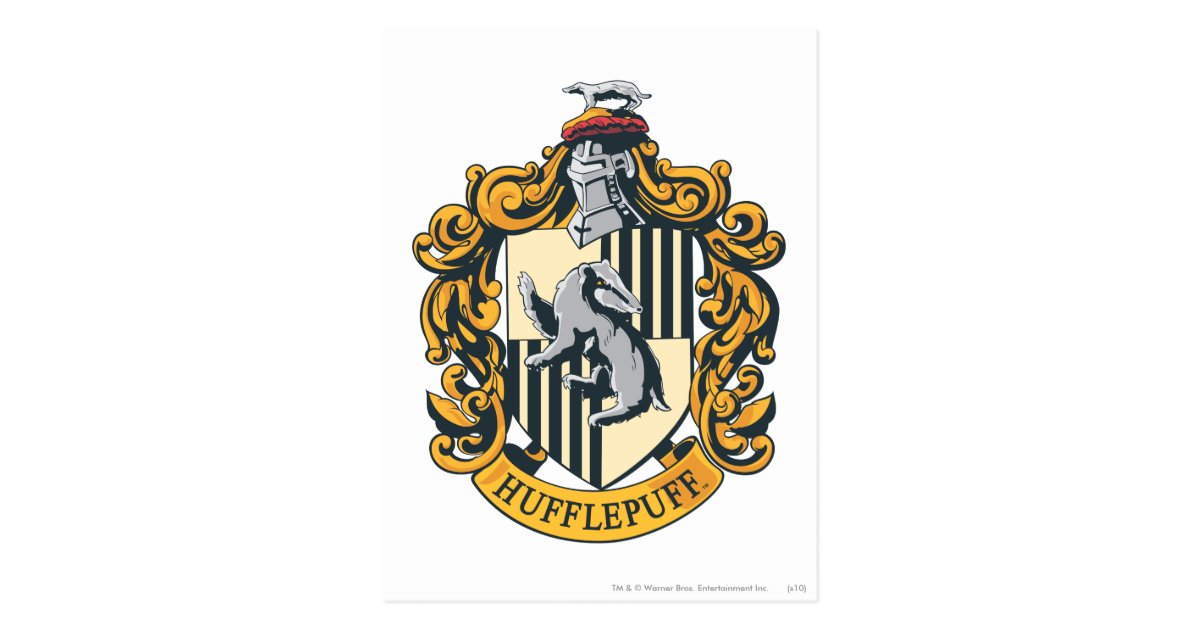 Hufflepuff Wappen Postkarte Zazzle.ch