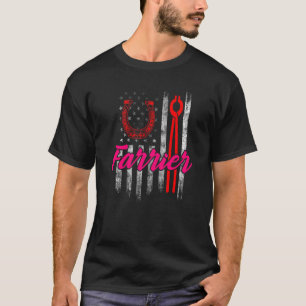 Hufschmied Hufeisen Hufbeschlag Hufpflege T-Shirt