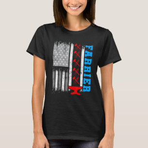 Hufschmied Hufeisen Hufbeschlag Pferdehufpflege 15 T-Shirt