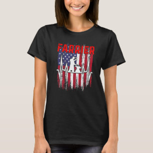 Hufschmied Hufeisen Hufpflege Pferdebeschlag T-Shirt