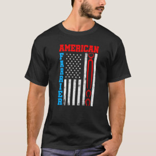 Hufschmied Hufeisen Hufschneiden Equine Beschlag T-Shirt