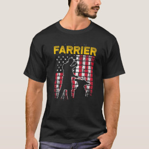 Hufschmied Hufeisen Hufschneiden Equine Beschlagen T-Shirt