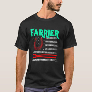 Hufschmied Hufeisen Hufschneiden Equine Beschlagen T-Shirt