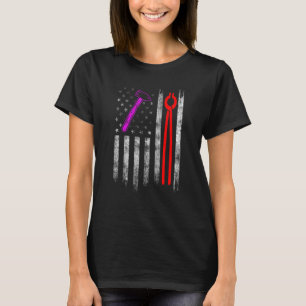 Hufschmied Hufeisen Hufschneiden Equine Beschlagen T-Shirt