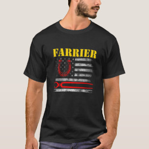 Hufschmied Hufeisen Hufschneiden Equine Beschlagen T-Shirt