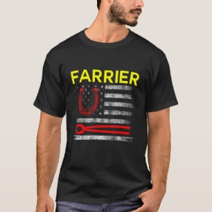 Hufschmied Hufeisen Hufschneiden Equine Beschlagen T-Shirt