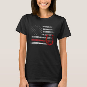 Hufschmied Hufeisen Hufschneiden Equine Beschlagen T-Shirt