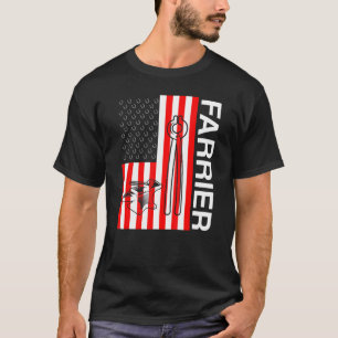 Hufschmied Hufeisen Hufschneiden Equine Beschlagen T-Shirt