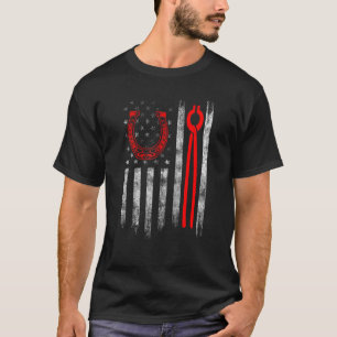 Hufschmied Hufeisen Hufschneiden Equine Beschlagen T-Shirt