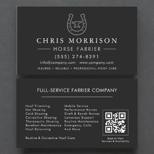 Hufschmied QR-Code Visitenkarte