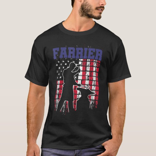 Hufschmiedehütte Pferdehaltung _51 T-Shirt (Vorderseite)