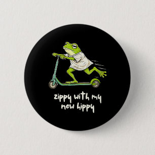 Hüftersatz-Chirurgie Frosch Zippy Mit Neuem Hippy Button