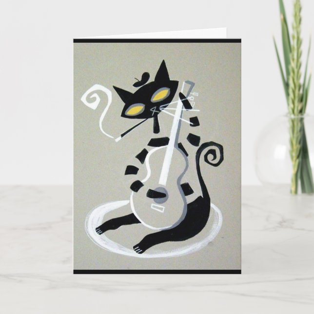 Hüftkatze Karte (Vorderseite)
