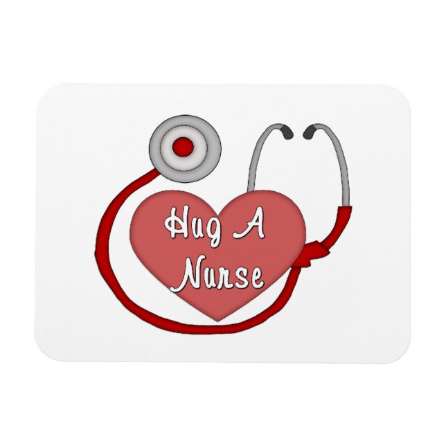 Hug A Nurse Magnet (Horizontal)