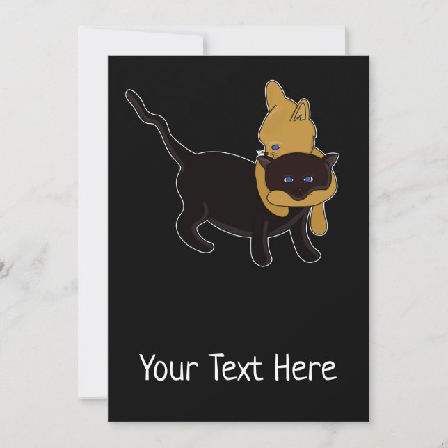 Hug Cats Card Feiertagskarte (Vorderseite)