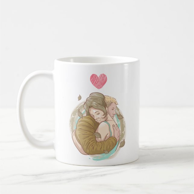 Hug Couple Simple Kaffeetasse (Links)