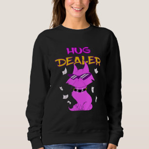 Hug Dealer Cat Music Festival Touchy Free Hugs Uma Sweatshirt