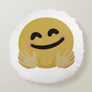 "Hug Emoji" Rundes Kissen