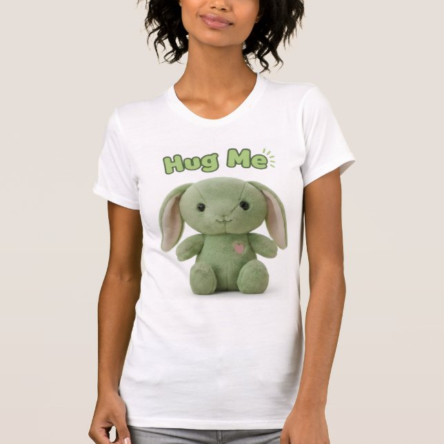 Hug Me Bunny Slim Fit Tee (Vorderseite)