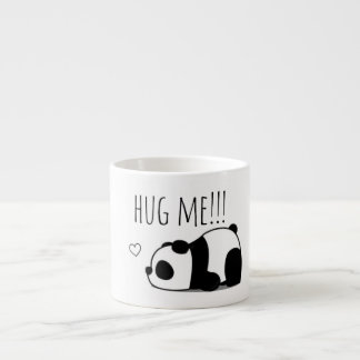 "Hug Me" Cute Minimalist Panda Ceramic Coffee Mug Espressotasse