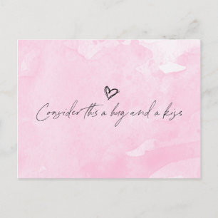 Hug und Kiss Postkarte