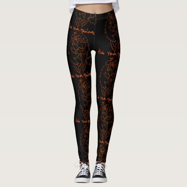 Hug Your Demons Leggings (Vorderseite)