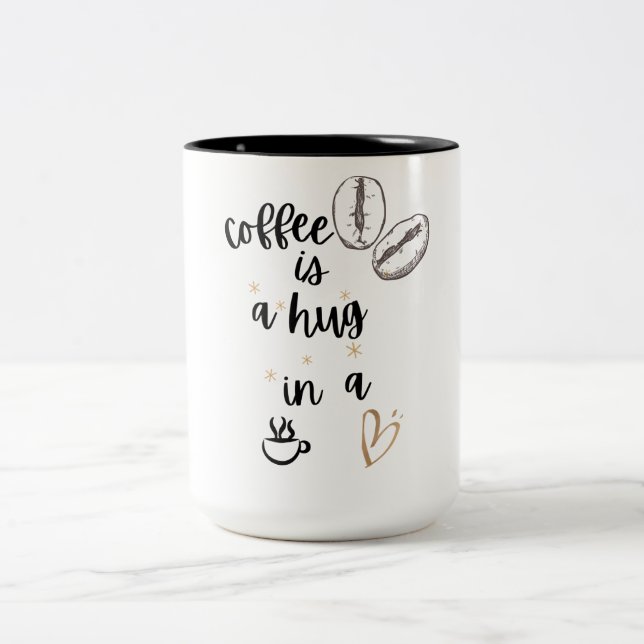 Hug Zweifarbige Tasse (Mittel)