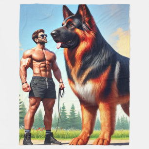 Huge Dog Fleecedecke