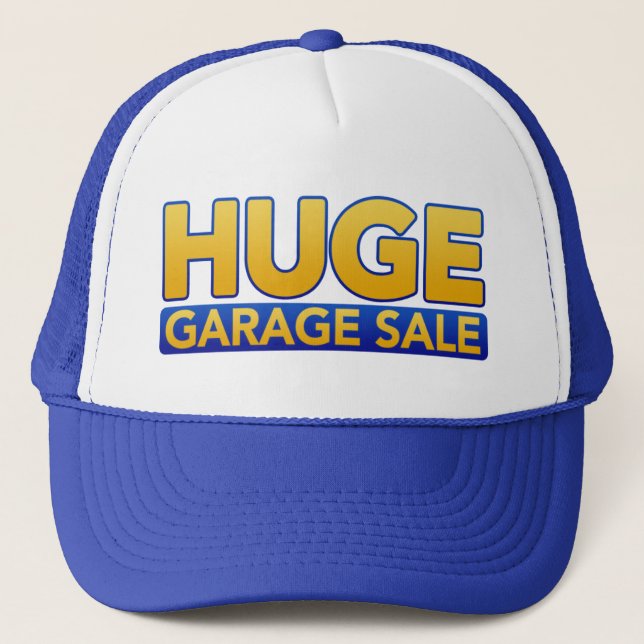 "Huge Garage Sale" Hut Truckerkappe (Vorderseite)